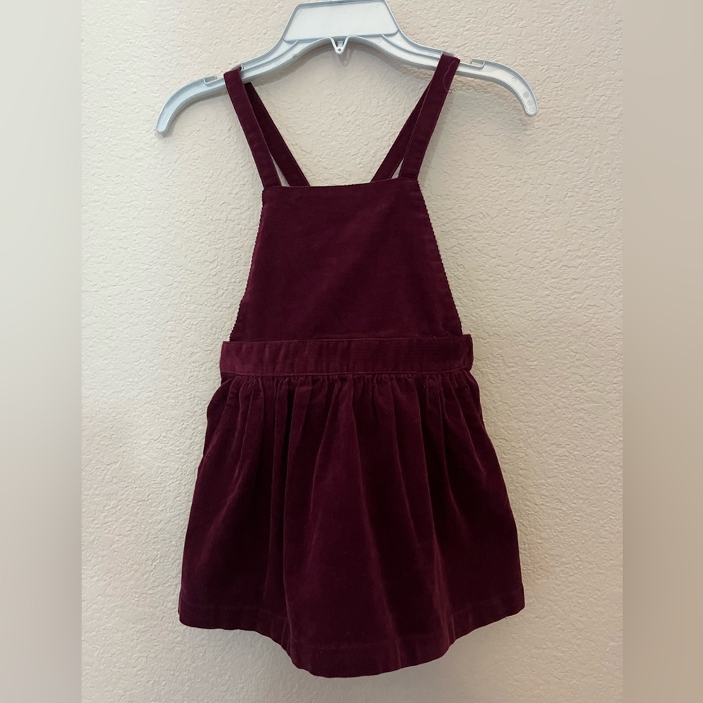 Tea Collection Burgundy Corduroy Jumper size 4